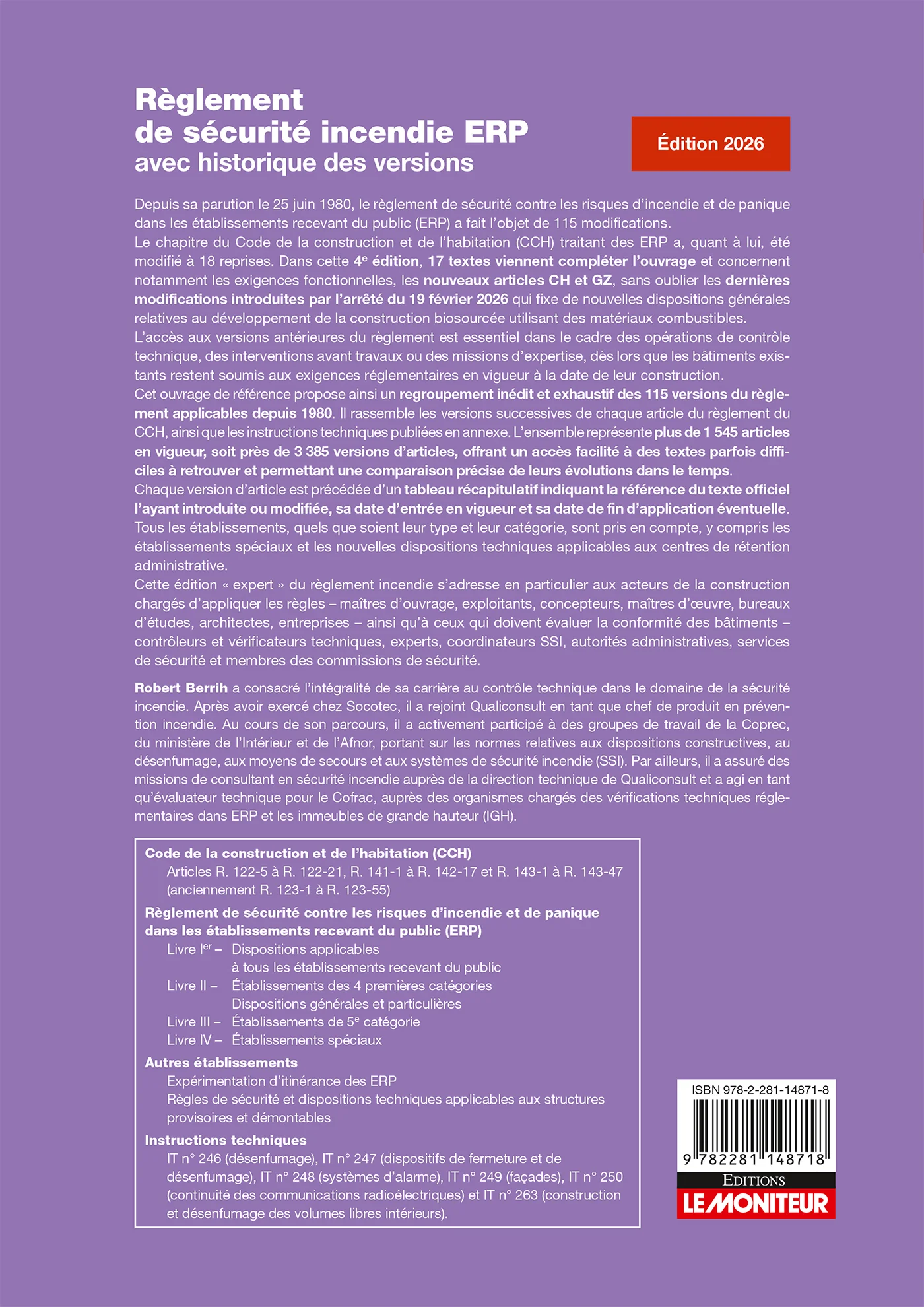Règlement de sécurité incendie ERP avec historique des versions - Image 2