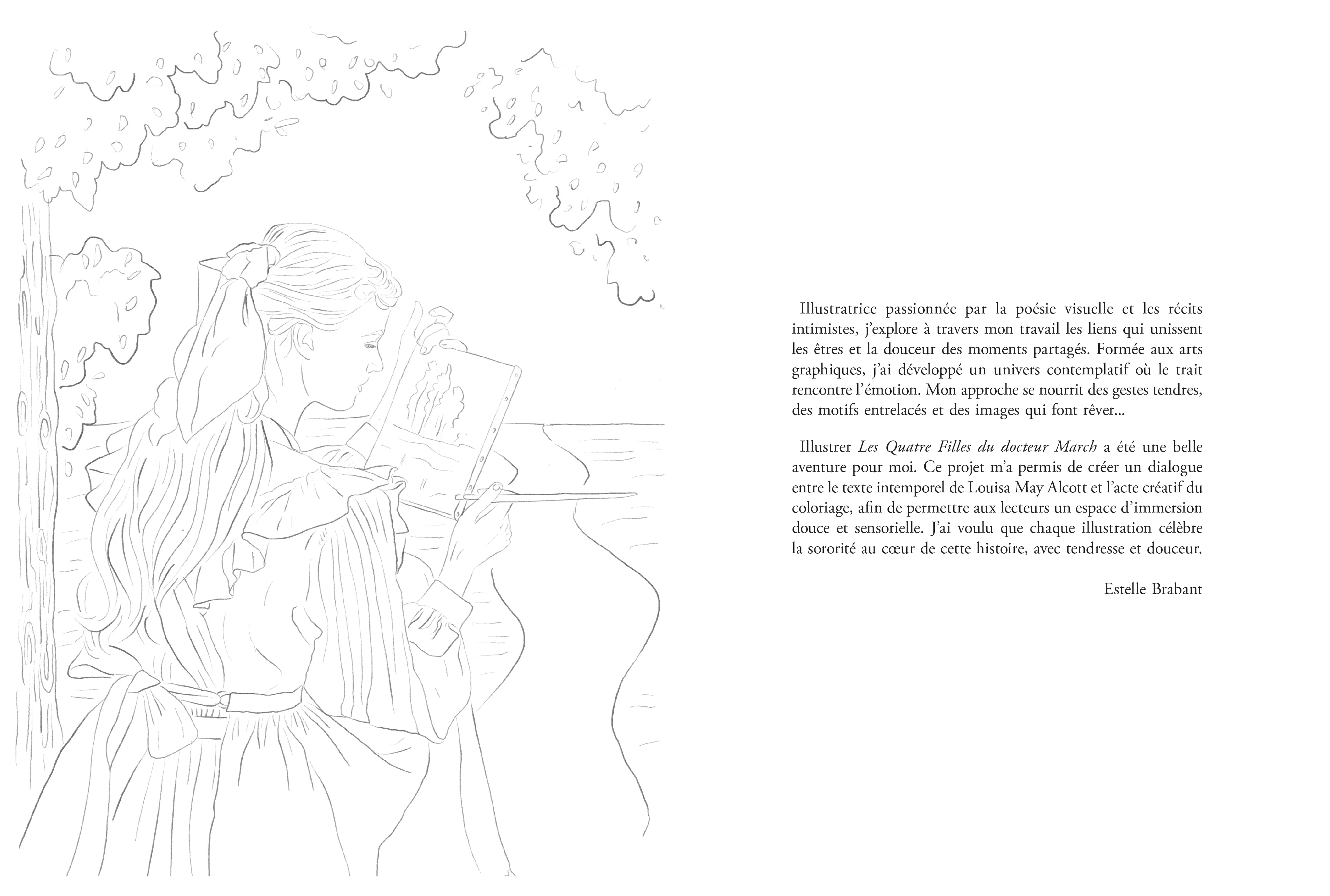 Les Quatre Filles du docteur March : le roman à colorier - Image 2