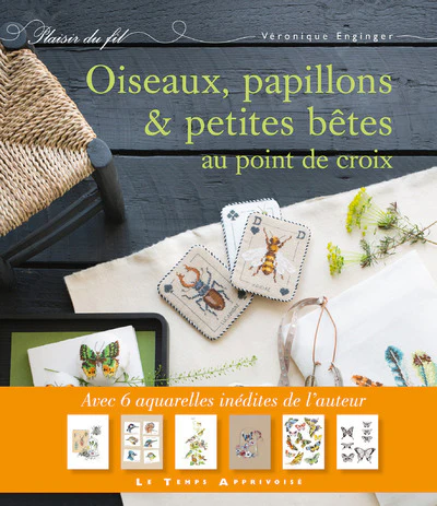 Oiseaux, papillons et petites bêtes au point de croix - Image 3