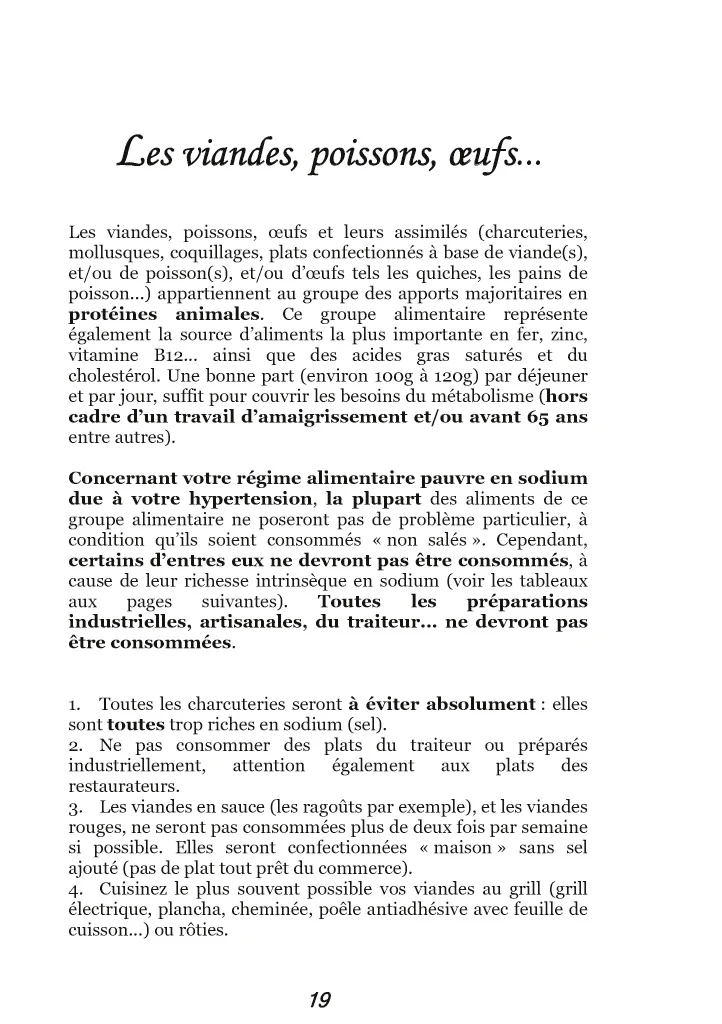 Recettes et menus pour l'hypertension. - Image 37