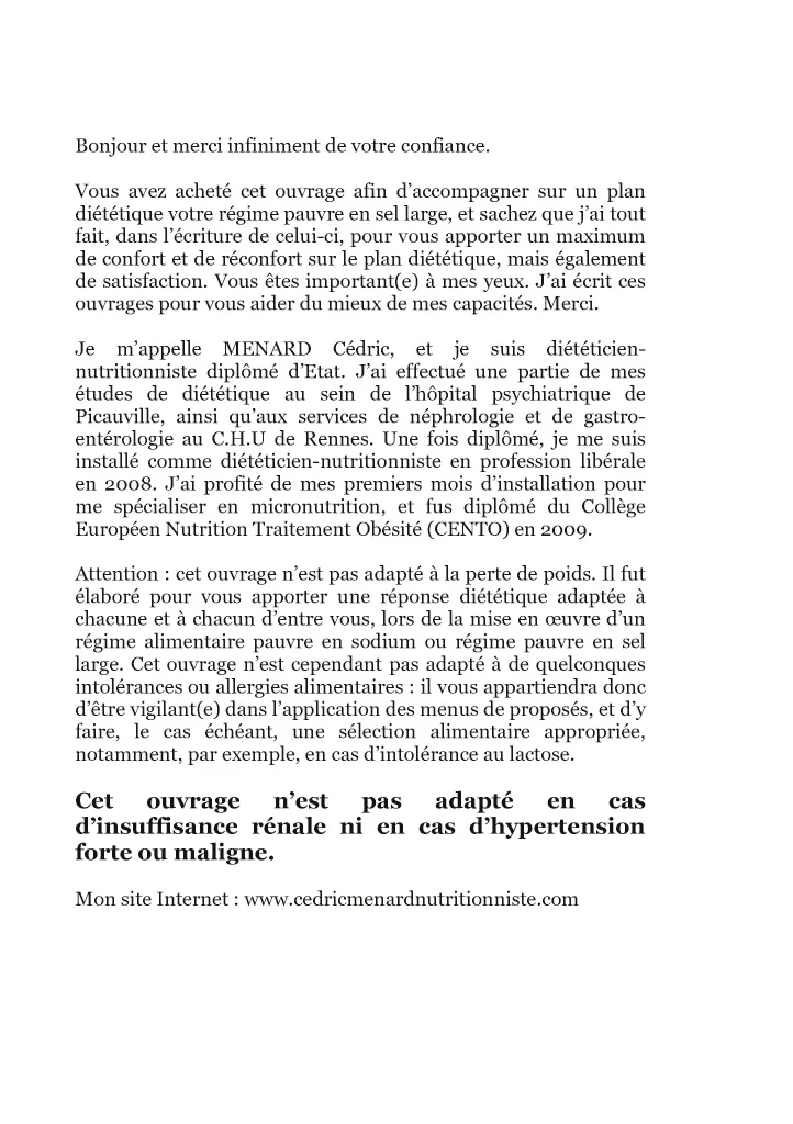 Recettes et menus pour l'hypertension. - Image 43