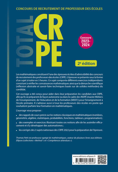Réussir l’épreuve écrite de mathématiques - CRPE - Concours 2023-2024 - Image 2