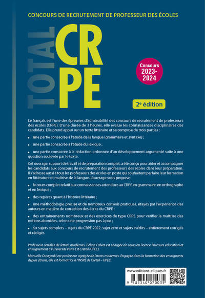 Réussir l’épreuve écrite de français - CRPE - Concours 2023-2024 - 2e édition - Image 2