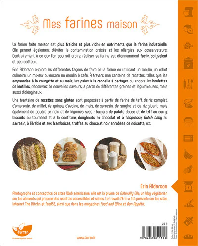 Mes farines maison - 33 farines, 100 recettes - Image 2