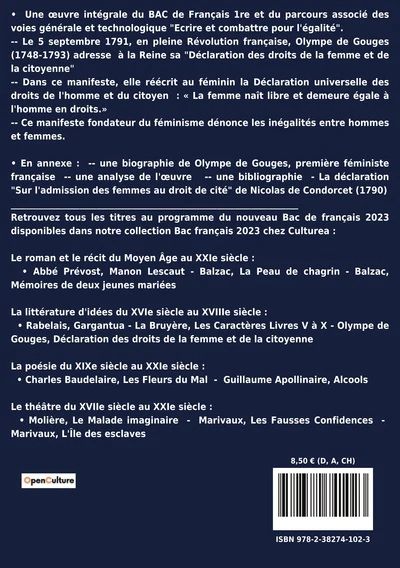 bac français 2023 : Déclaration des droits de la femme et de la citoyenne (texte intégral) - Image 2
