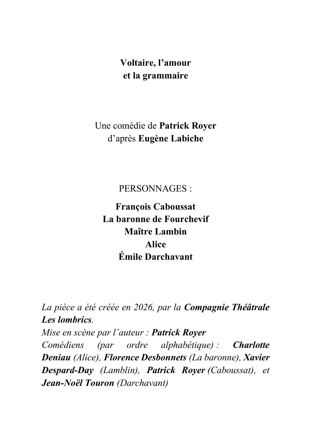Voltaire, l'amour et la grammaire - Image 4