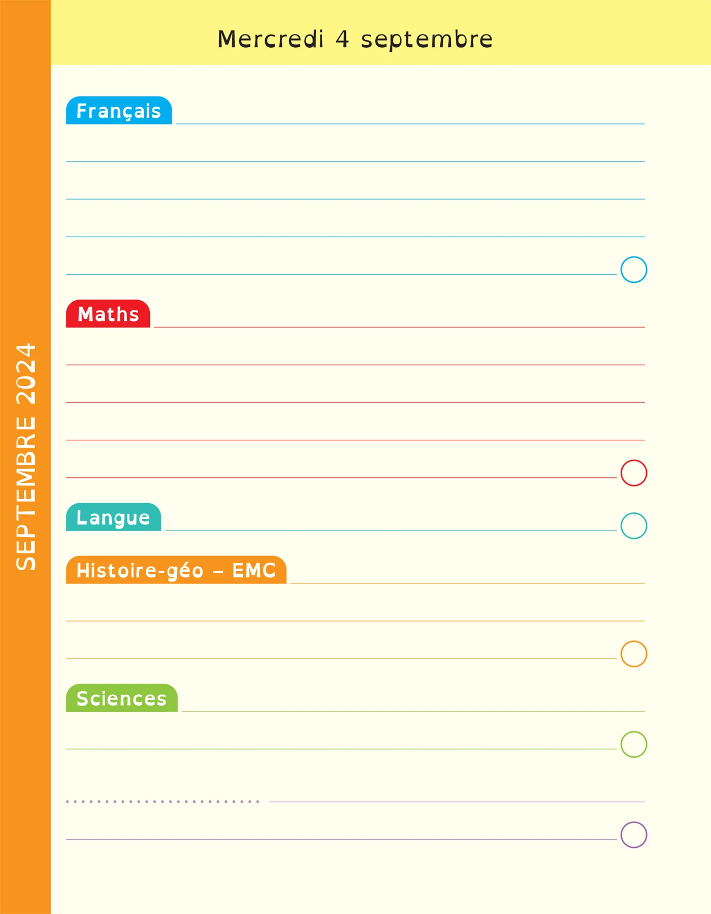 Agenda DYS primaire CE2 CM1 CM2 - 7-10 ans - Image 23