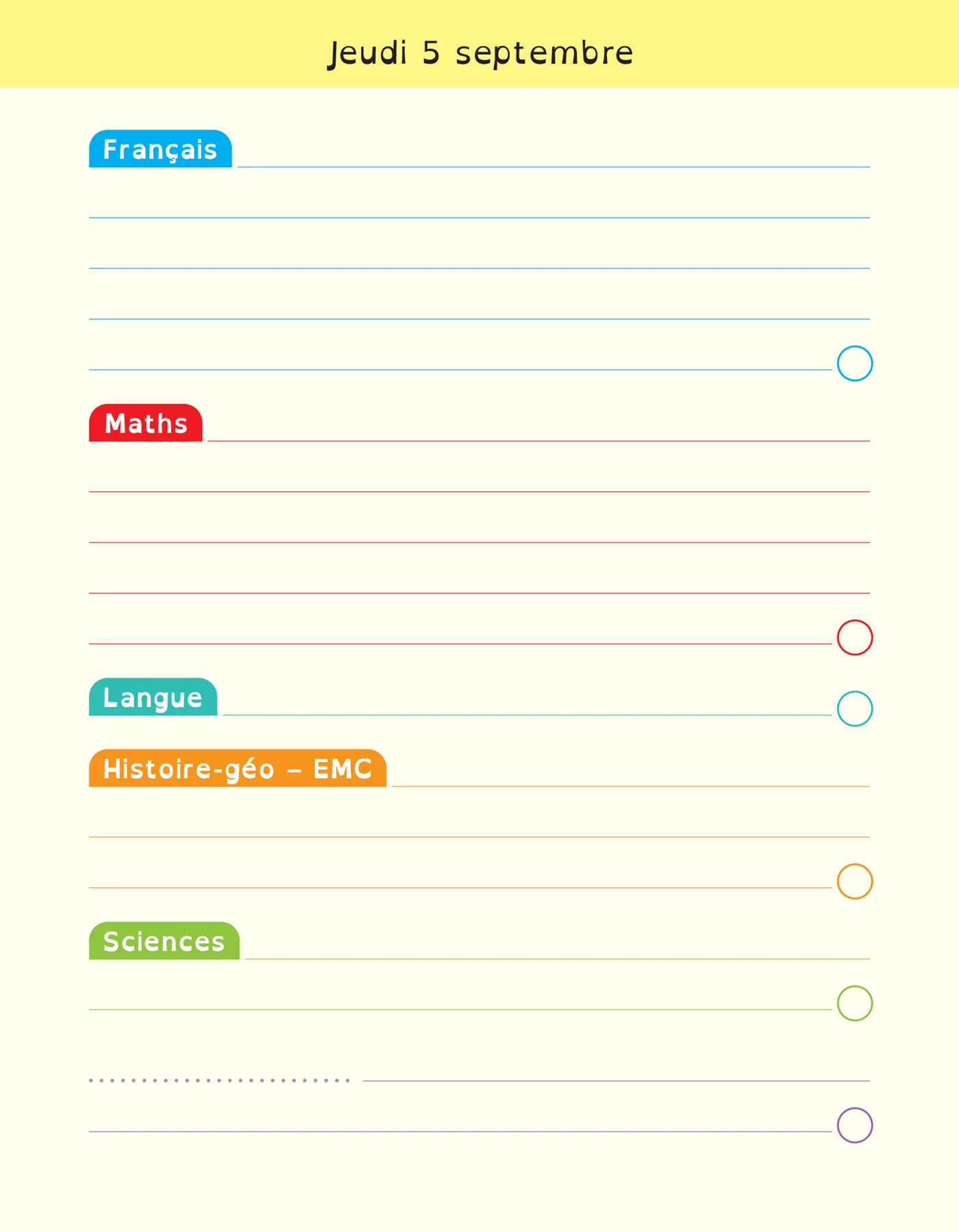 Agenda DYS primaire CE2 CM1 CM2 - 7-10 ans - Image 24