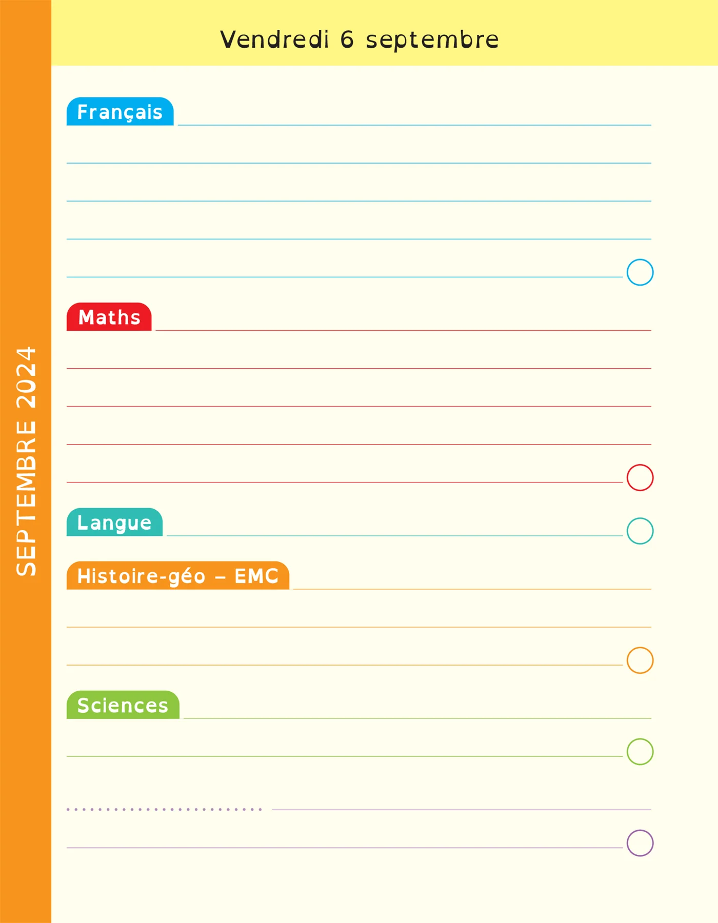 Agenda DYS primaire CE2 CM1 CM2 - 7-10 ans - Image 25