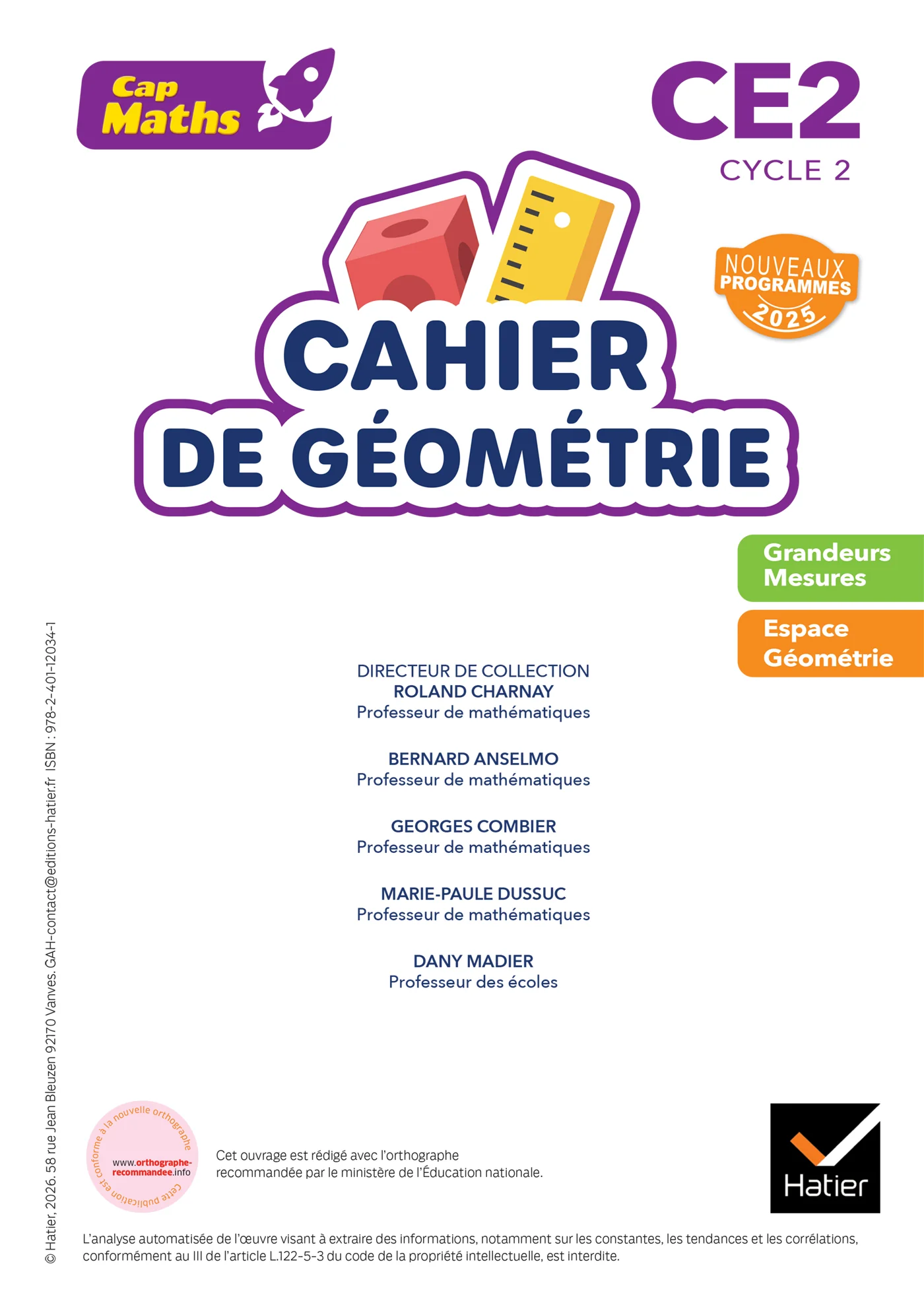 Cap Maths CE2 - Ed. 2026 - Cahier de géométrie - Image 19