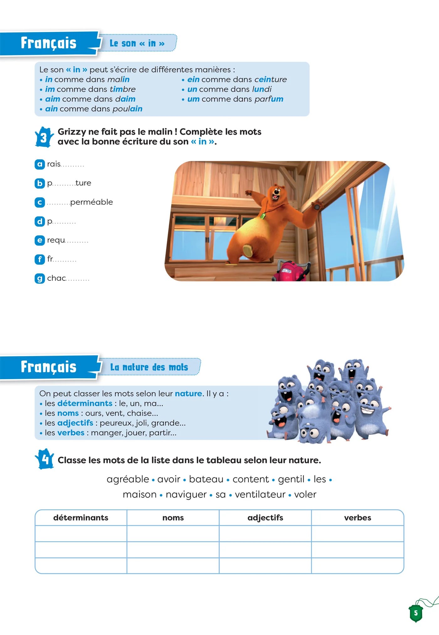 Cahier de vacances Grizzy et les lemmings - CE2 vers le CM1 - Image 7