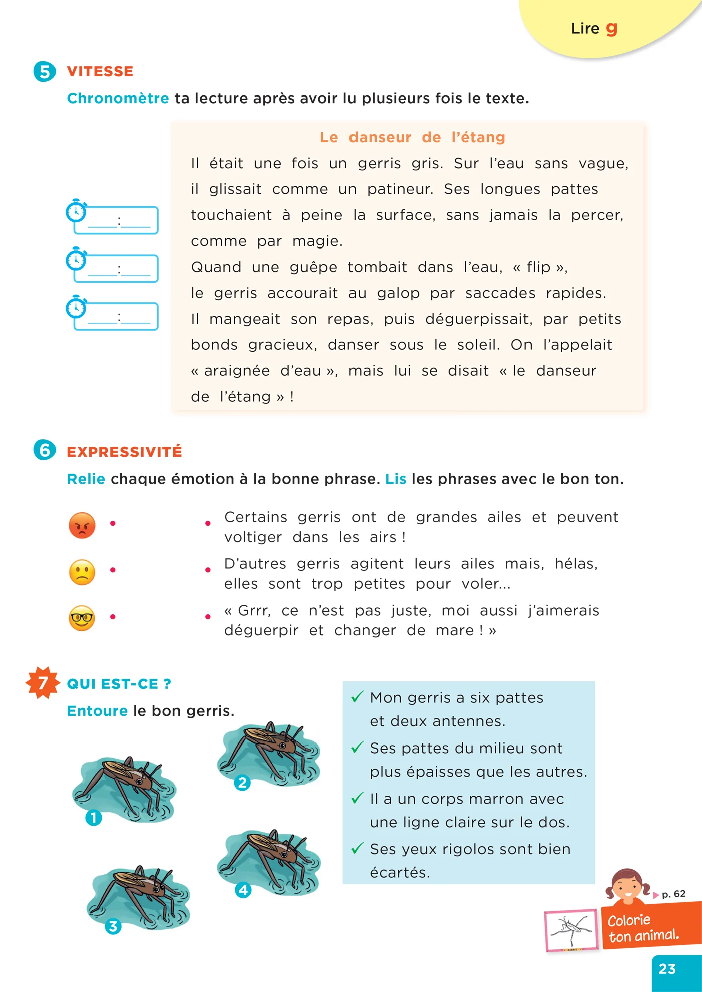 En route pour la fluence ! CE1 - Les animaux de nos régions - Ed. 2026 - Cahier élève - Image 14