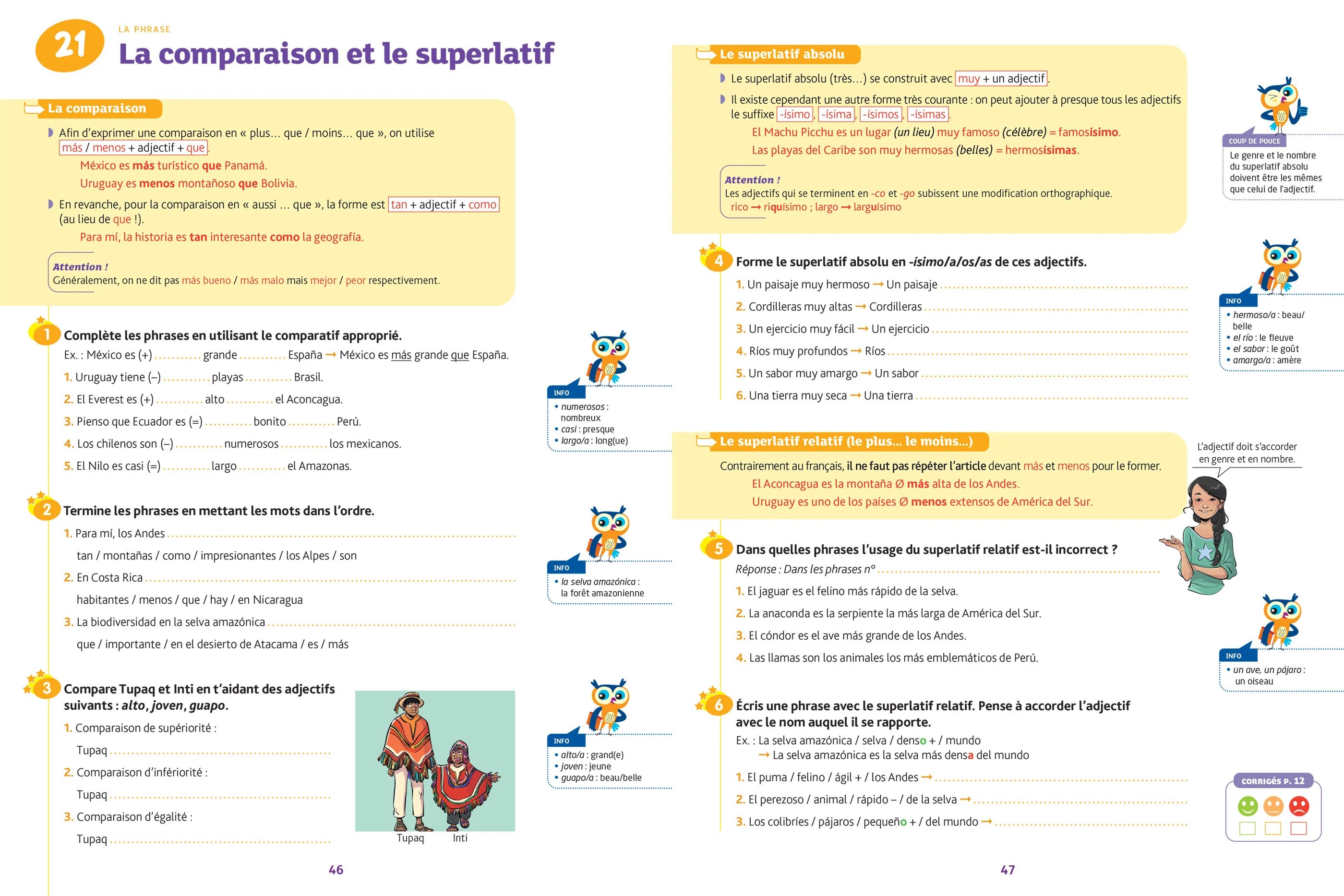 Chouette - Espagnol 5e - LV2 (A1 vers A2) - Nouveau programme - Image 10