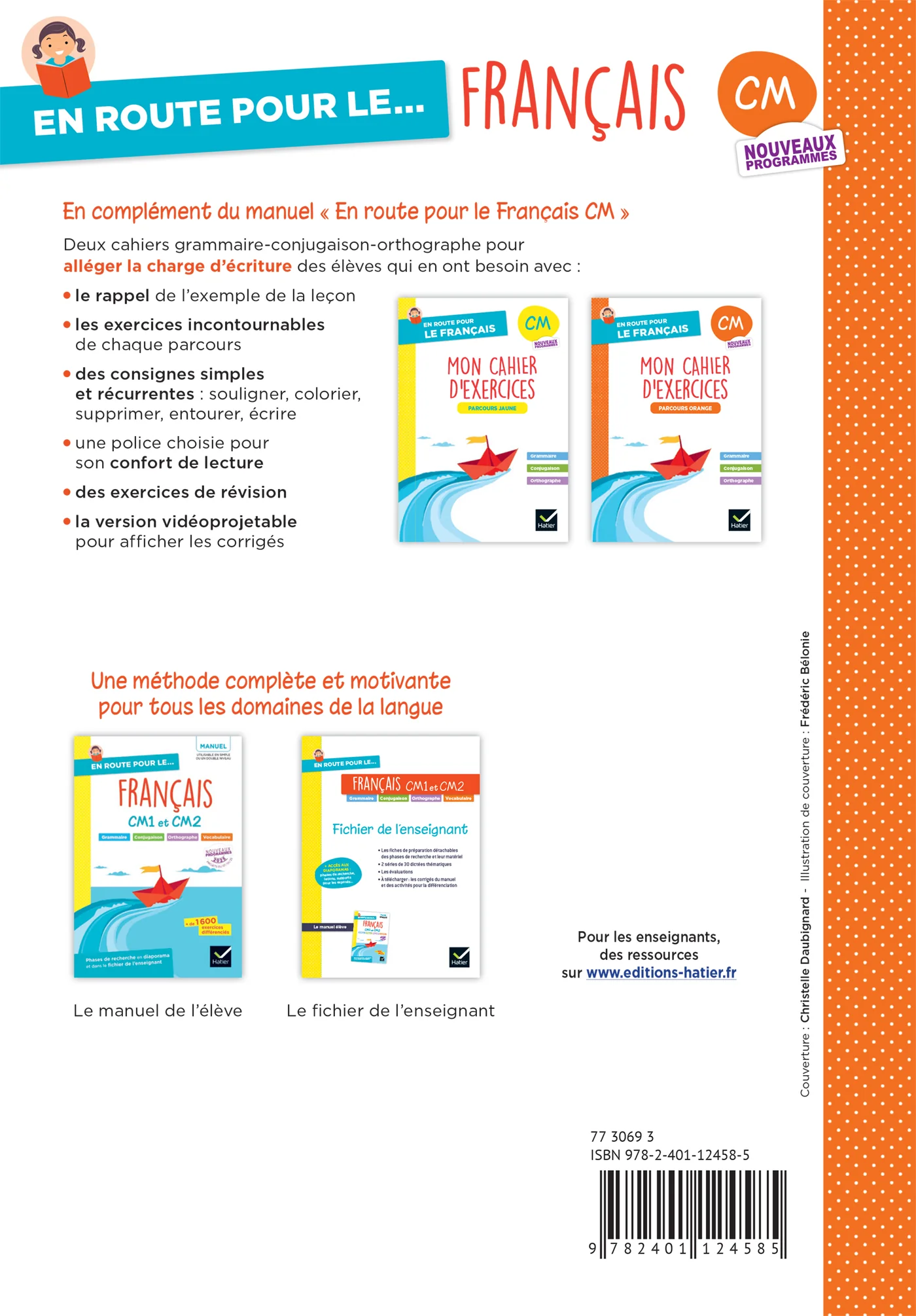En route pour le Français - CM - Cahier de grammaire-orthographe - Parcours orange - Ed. 2026 - Image 3
