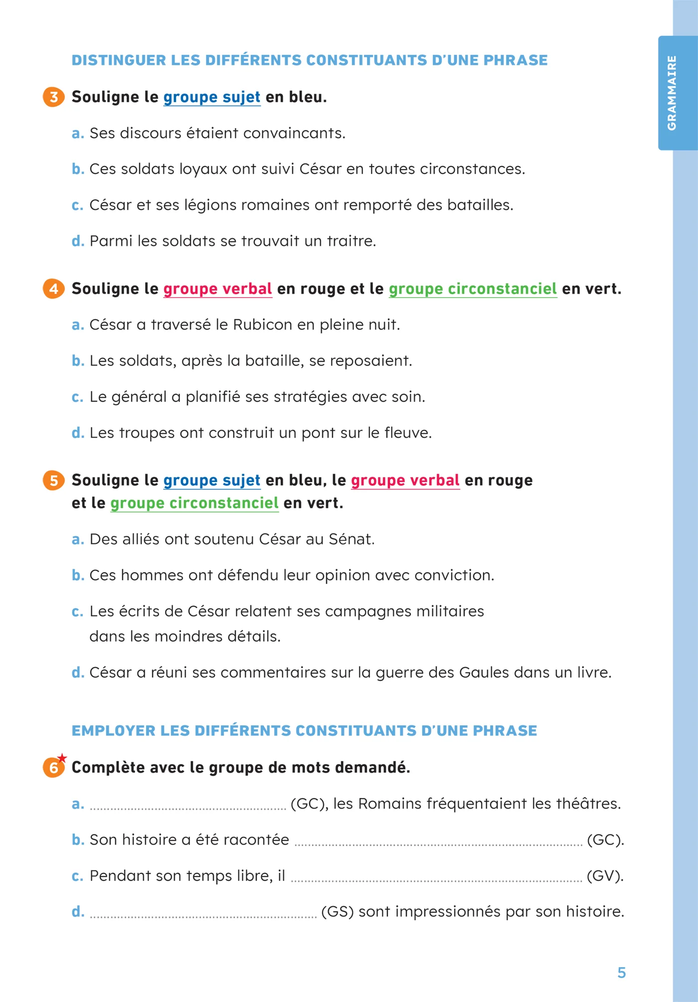 En route pour le Français - CM - Cahier de grammaire-orthographe - Parcours orange - Ed. 2026 - Image 8