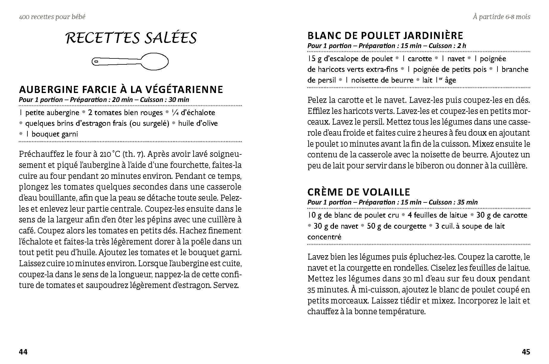 400 recettes pour bébé, 4e éd. - Image 8