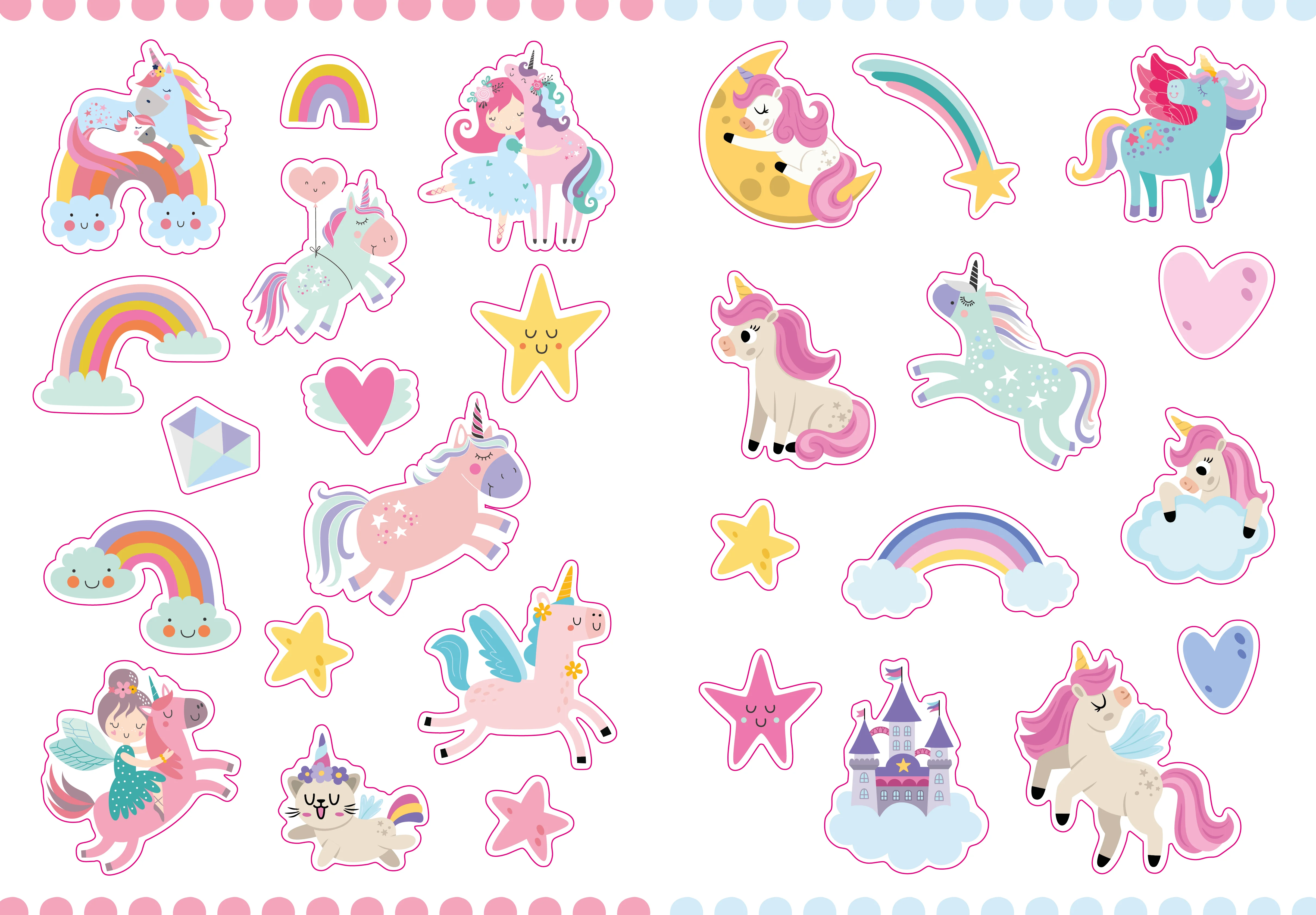 Mon coloriage pastel (Licornes) - Stickers offerts - Image 3
