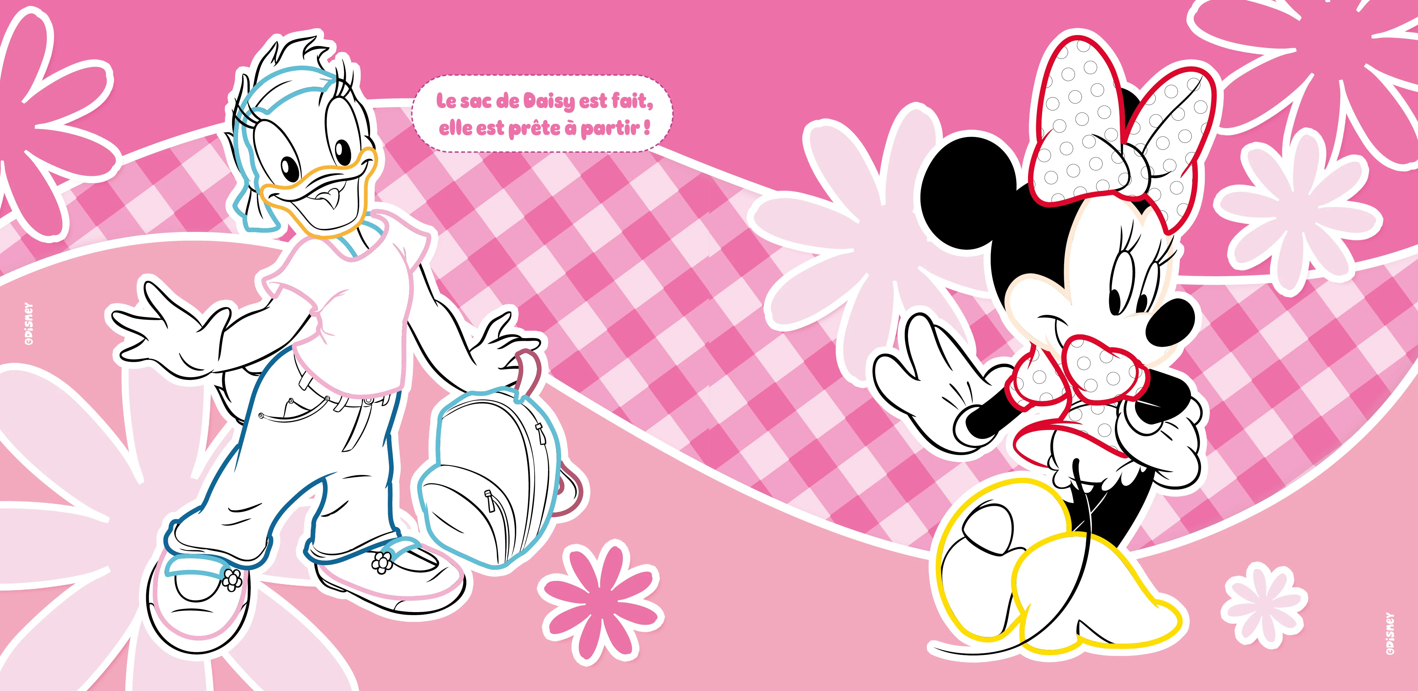 Disney Minnie - Je colorie avec des contours colorés - Image 3