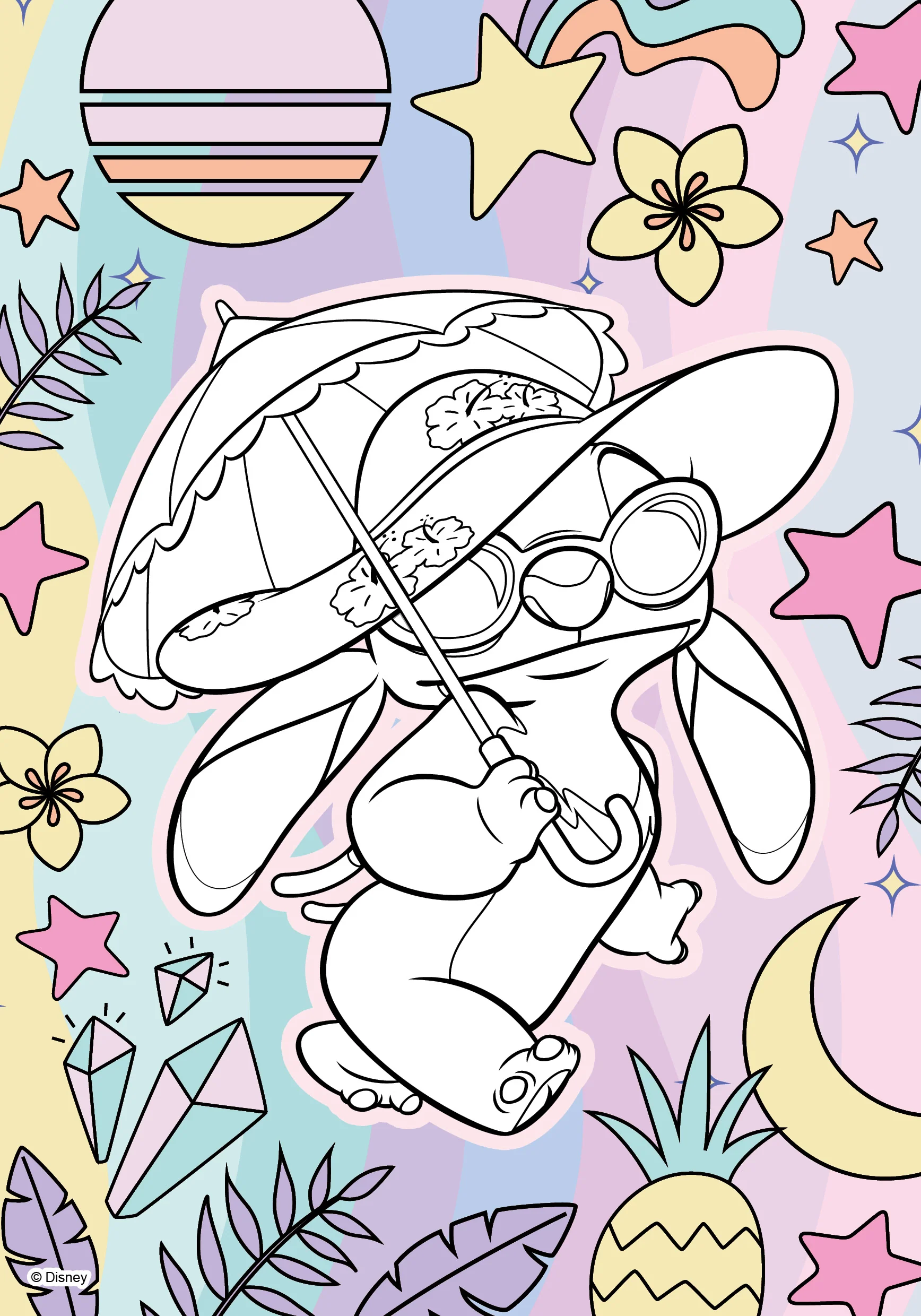 Disney Stitch - Mon coloriage scintillant (Angel) - Image 2