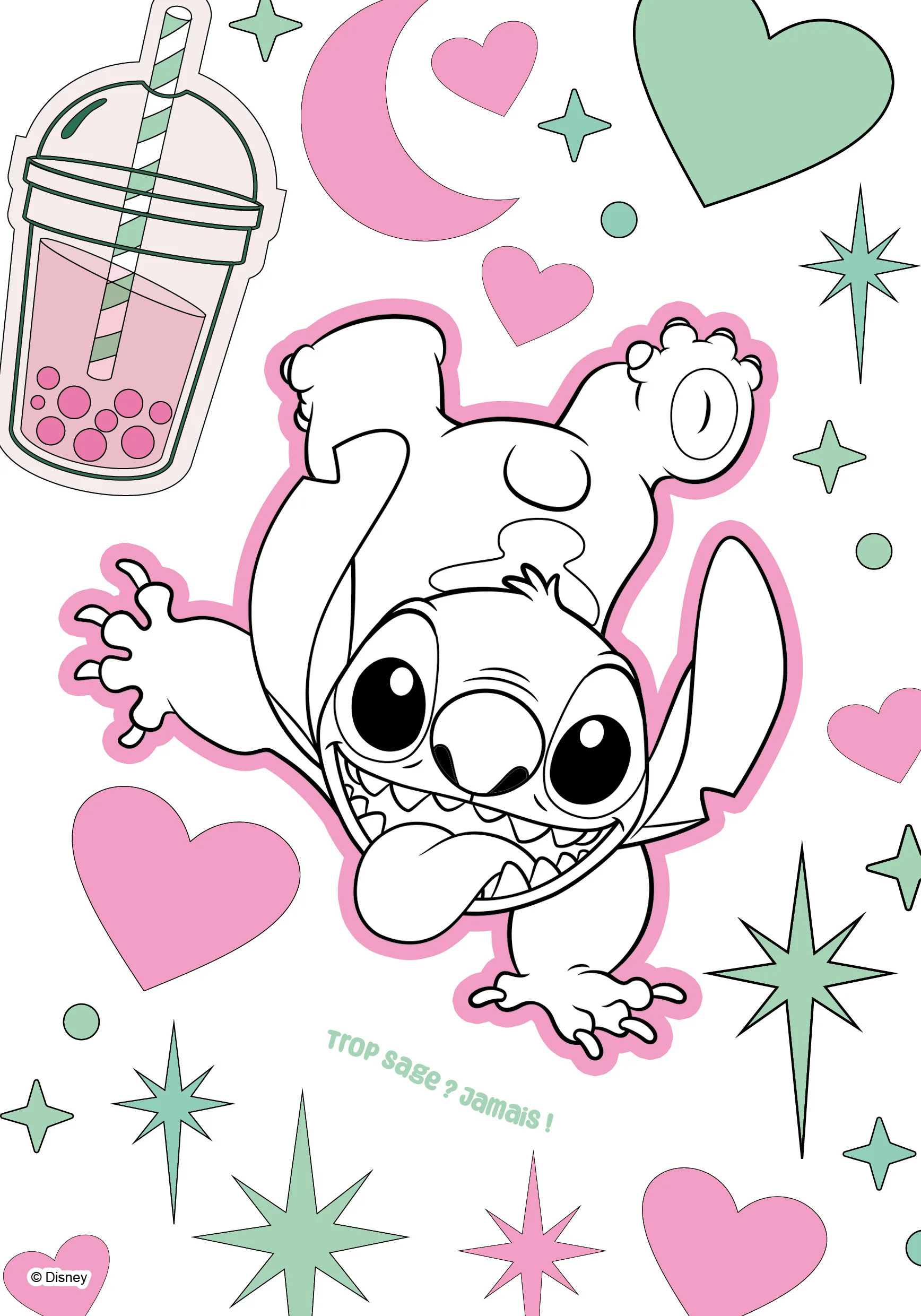 Disney Stitch - Mon coloriage scintillant (Angel) - Image 3