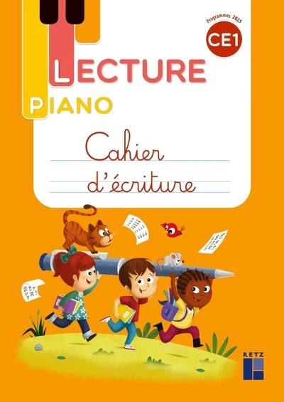Lecture piano - Cahier d'écriture CE1 programmes 2025 - Image 2