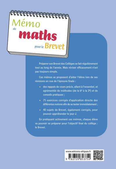 Mémo de mathématiques pour le brevet - Image 2