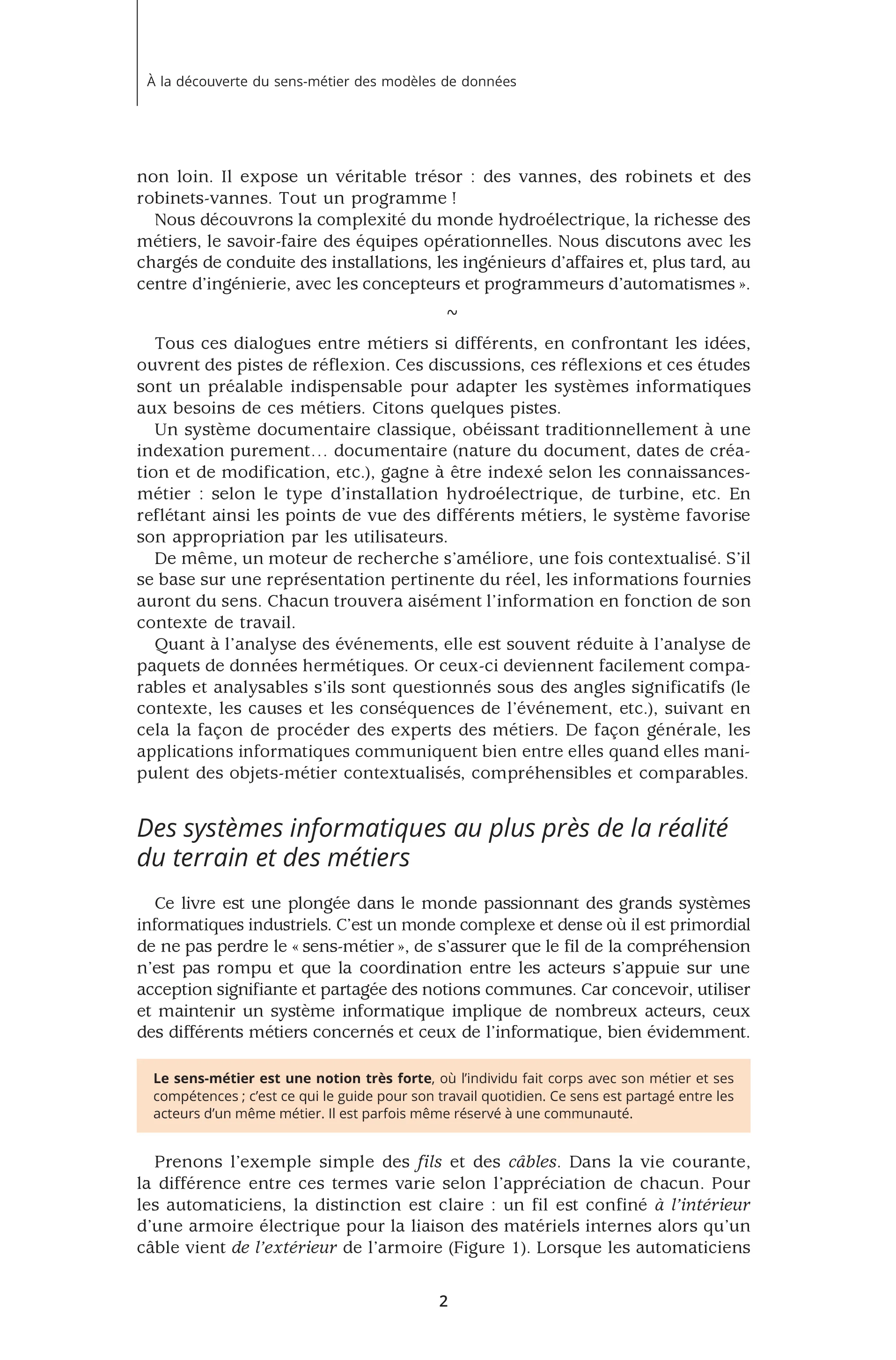 À la découverte du sens-métier des modèles de données