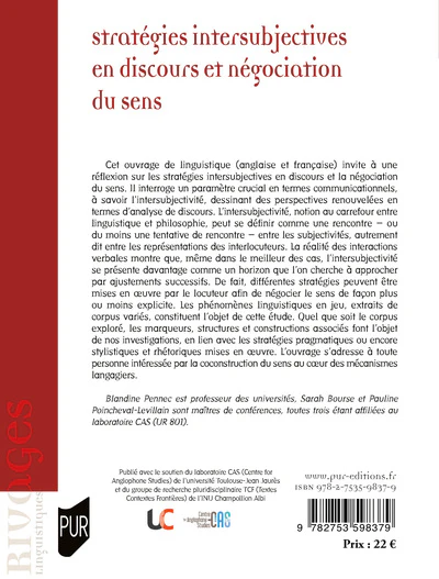 Stratégies intersubjectives en discours et négociation du sens - Image 2