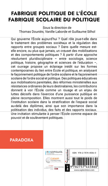 Fabrique politique de l'École, fabrique scolaire du politique - Image 2