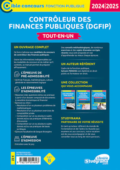 Contrôleur des finances publiques (DGFiP) – Tout-en-un (Catégorie B – Concours 2024-2025) - Image 2