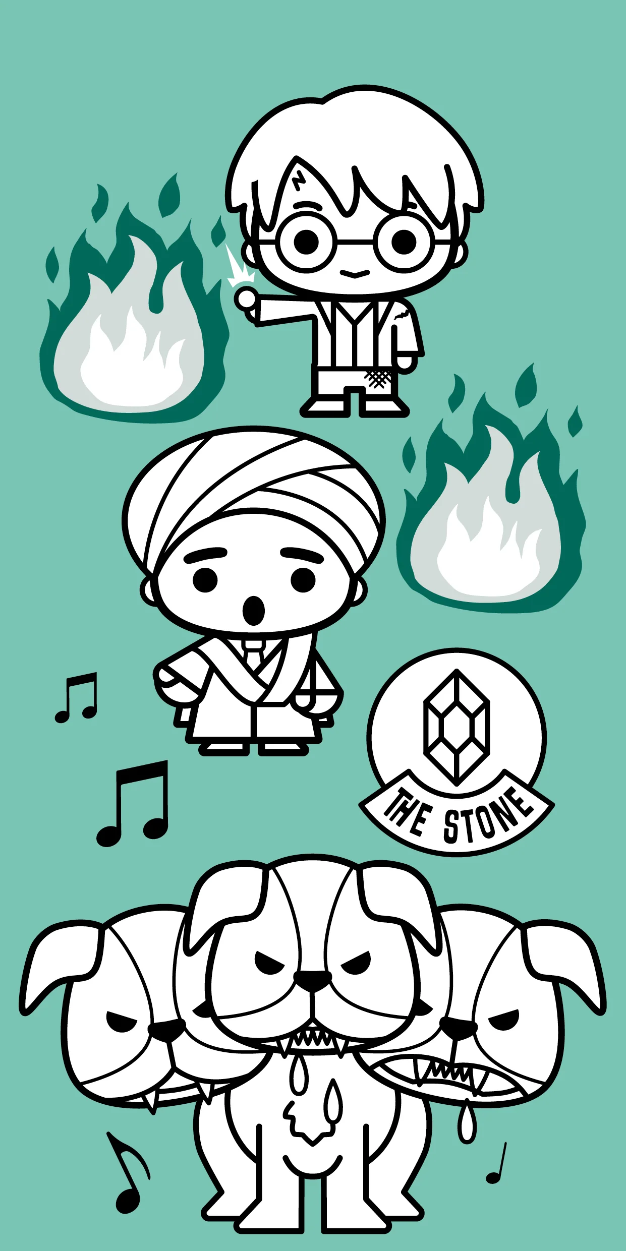 Harry Potter - Mes coloriages mignons Harry et ses amis - Image 3