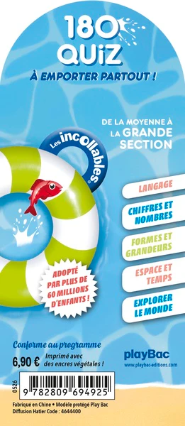 Les Incollables - 180 quiz pour réviser - De la MS à la GS - 4/5 ans - Image 2