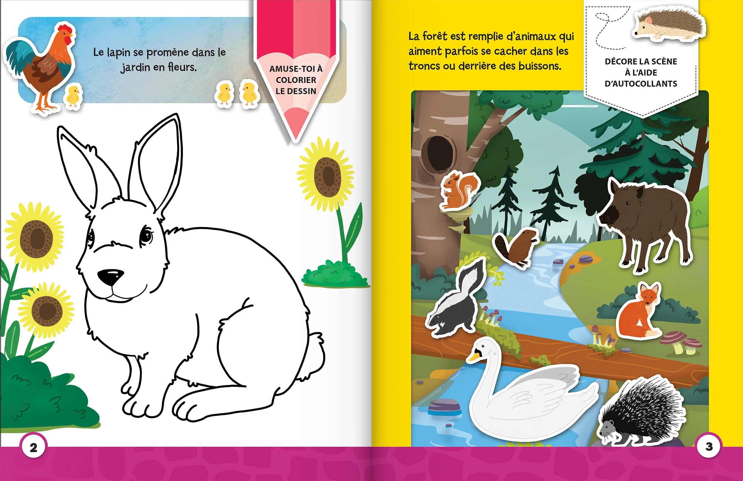 Mon cahier d'autocollants et d'activités : les animaux - Image 2