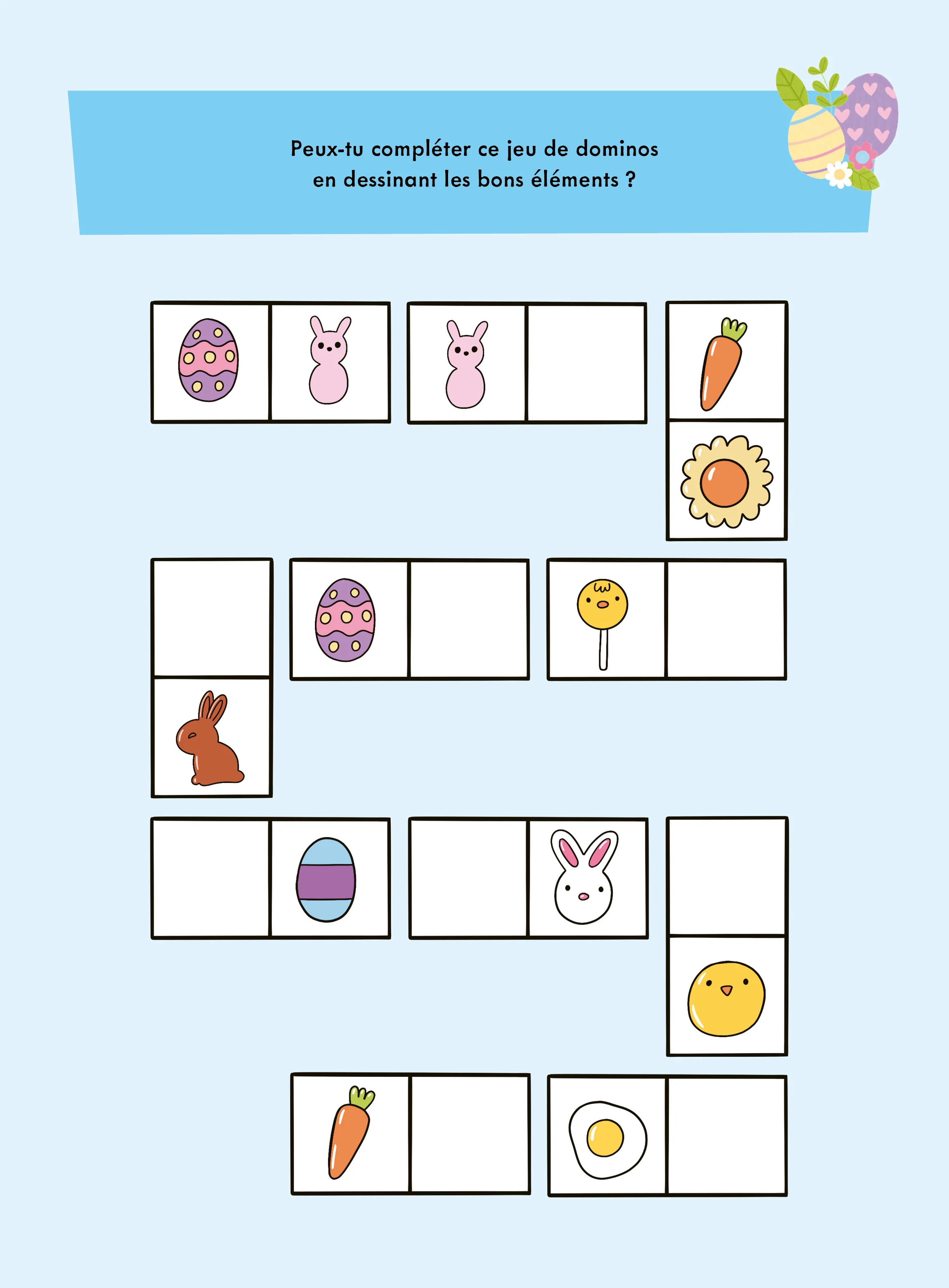 Mon ami le lapin de Pâques - Je colorie et je joue - Image 3