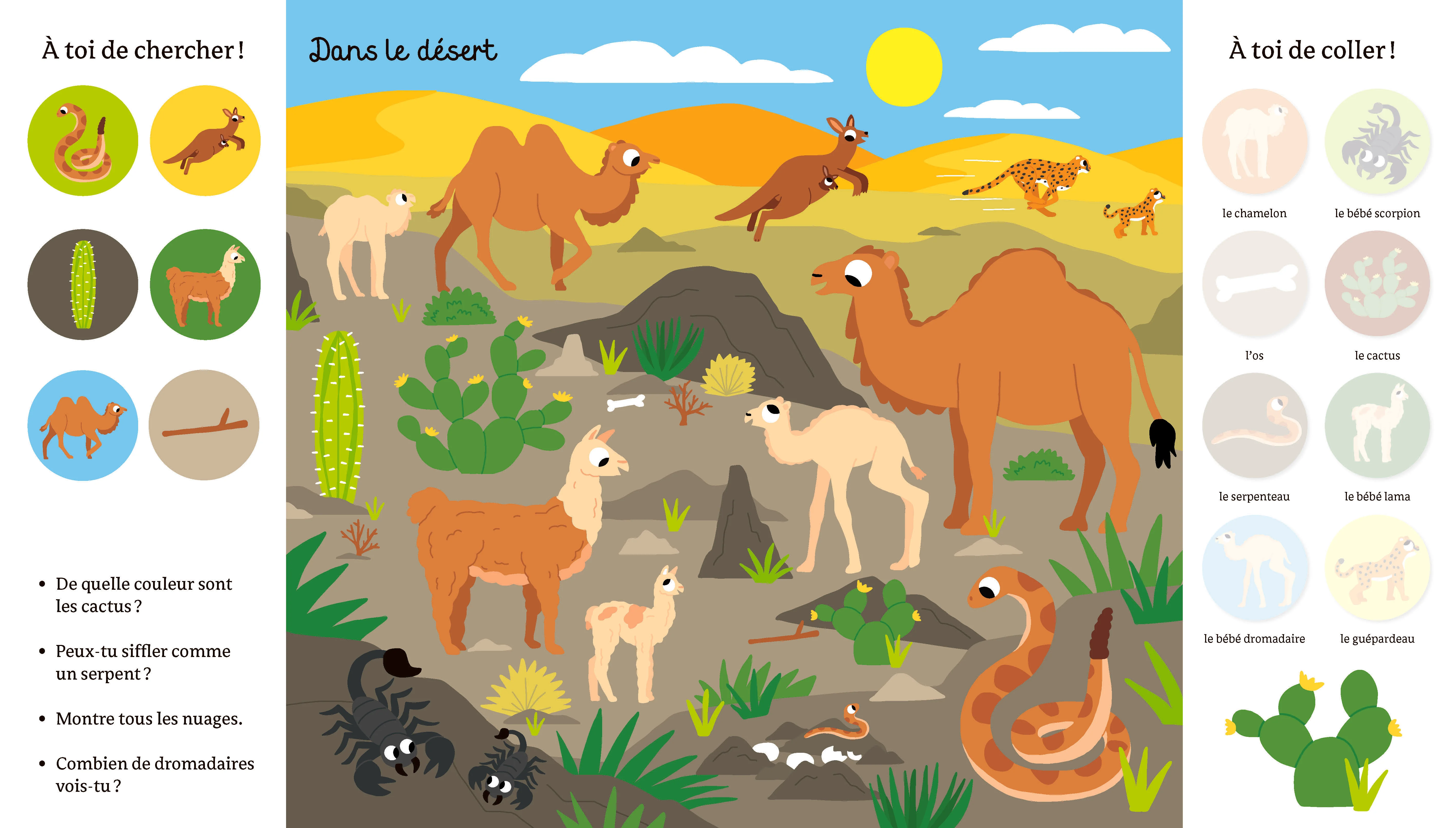 101 choses à trouver et à coller - Les bébés animaux - Image 2