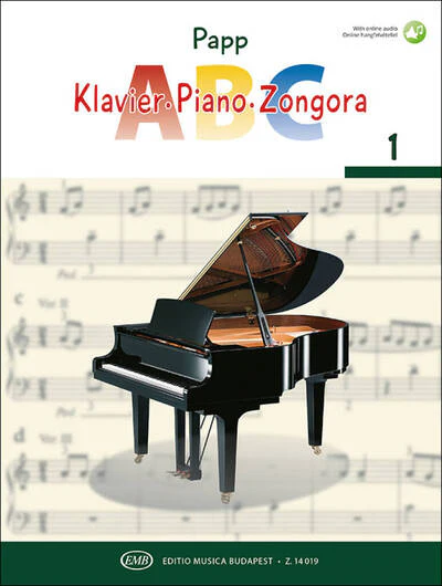 LAJOS PAPP : PIANO ABC 1 - PIANO TUTOR FOR BEGINNERS USING EUROPEAN CHILDREN'S AND FOLK SONGS - Image 2