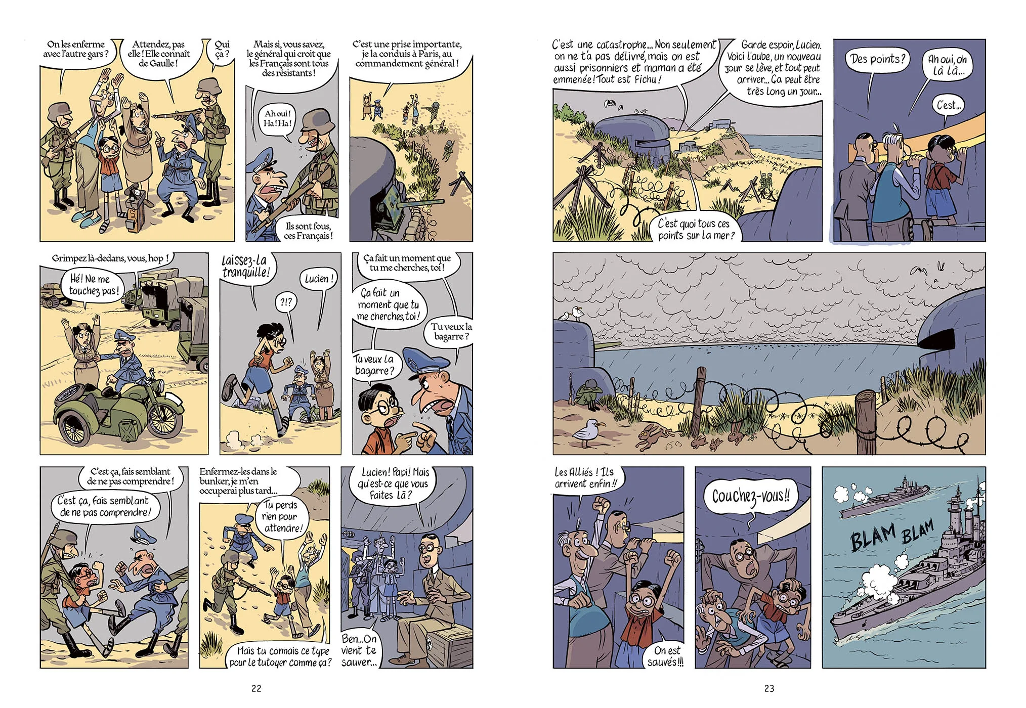 La Drôle de guerre de Papi et Lucien - Tome 5 Objectif : débarquement ! - Image 2