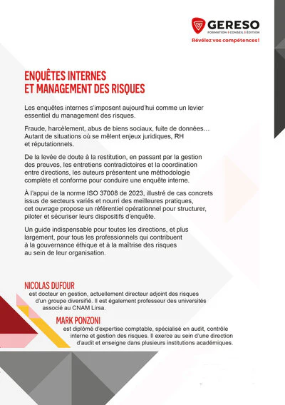 Enquêtes internes et management des risques - Image 2