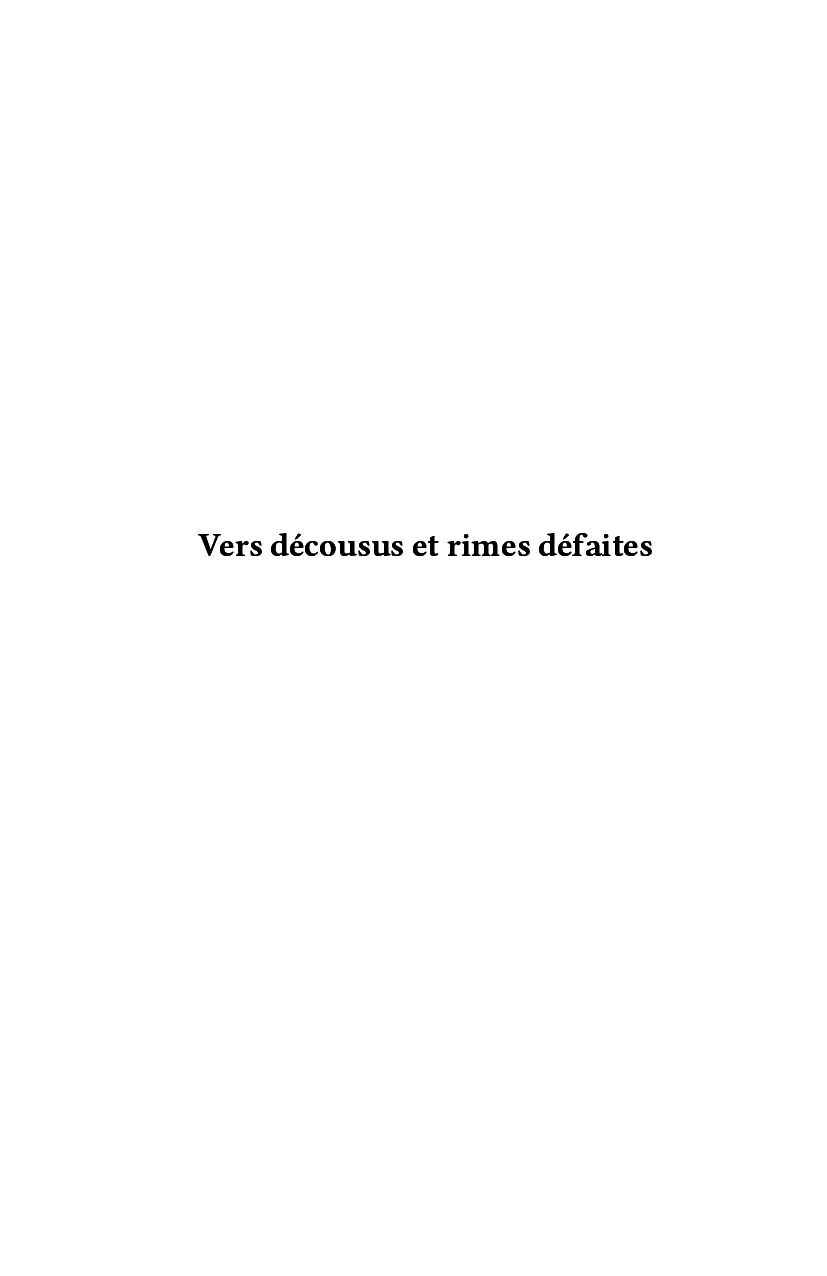 Vers décousus et rimes défaites - Image 2
