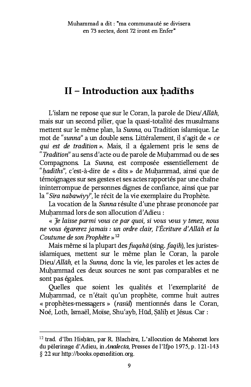 Muhammad a dit : "ma communauté se divisera en 73 sectes, dont 72 iront en Enfer" - Image 6