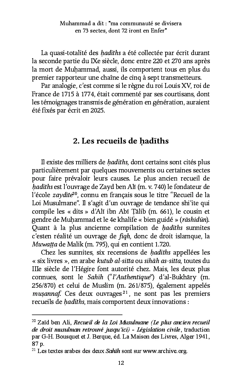 Muhammad a dit : "ma communauté se divisera en 73 sectes, dont 72 iront en Enfer" - Image 9
