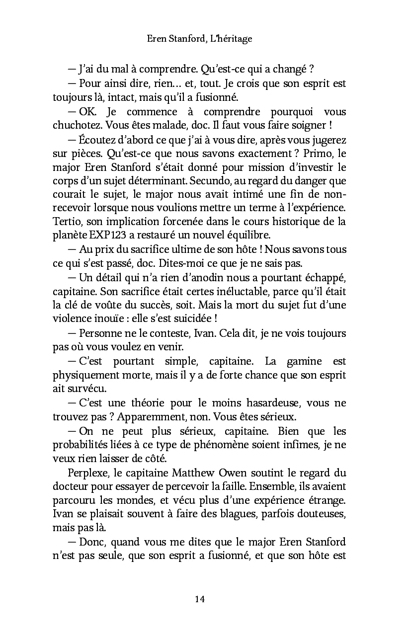 Eren Stanford, L'héritage - Image 11