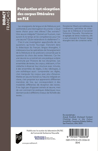 Production et réception des corpus littéraires en FLE - Image 2