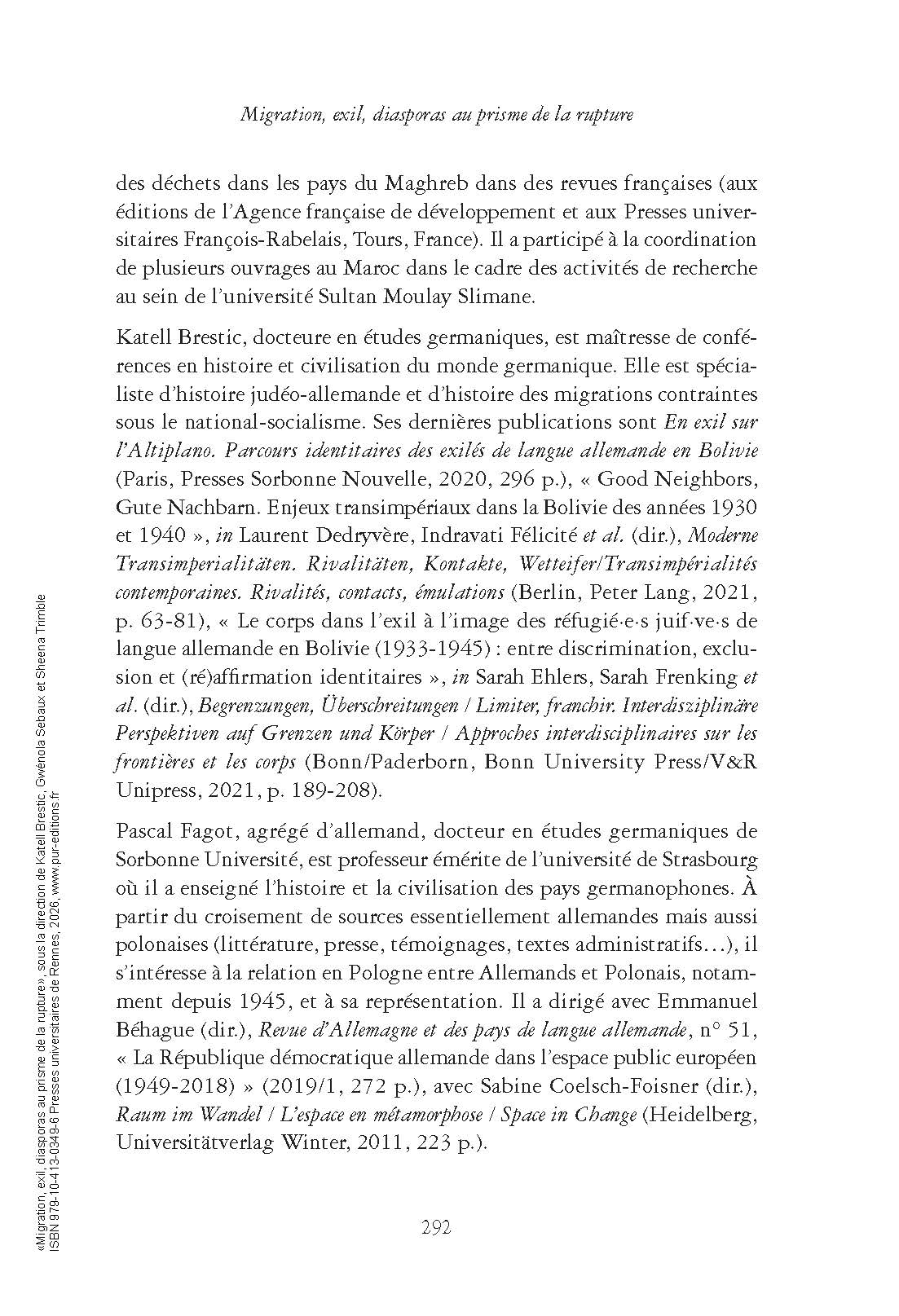 Migration, exil, diasporas au prisme de la rupture - Image 3