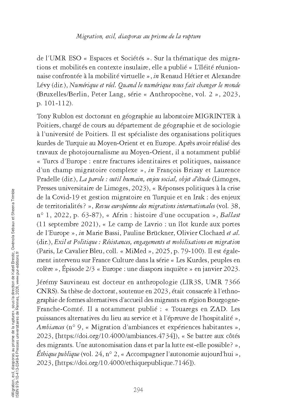 Migration, exil, diasporas au prisme de la rupture - Image 4