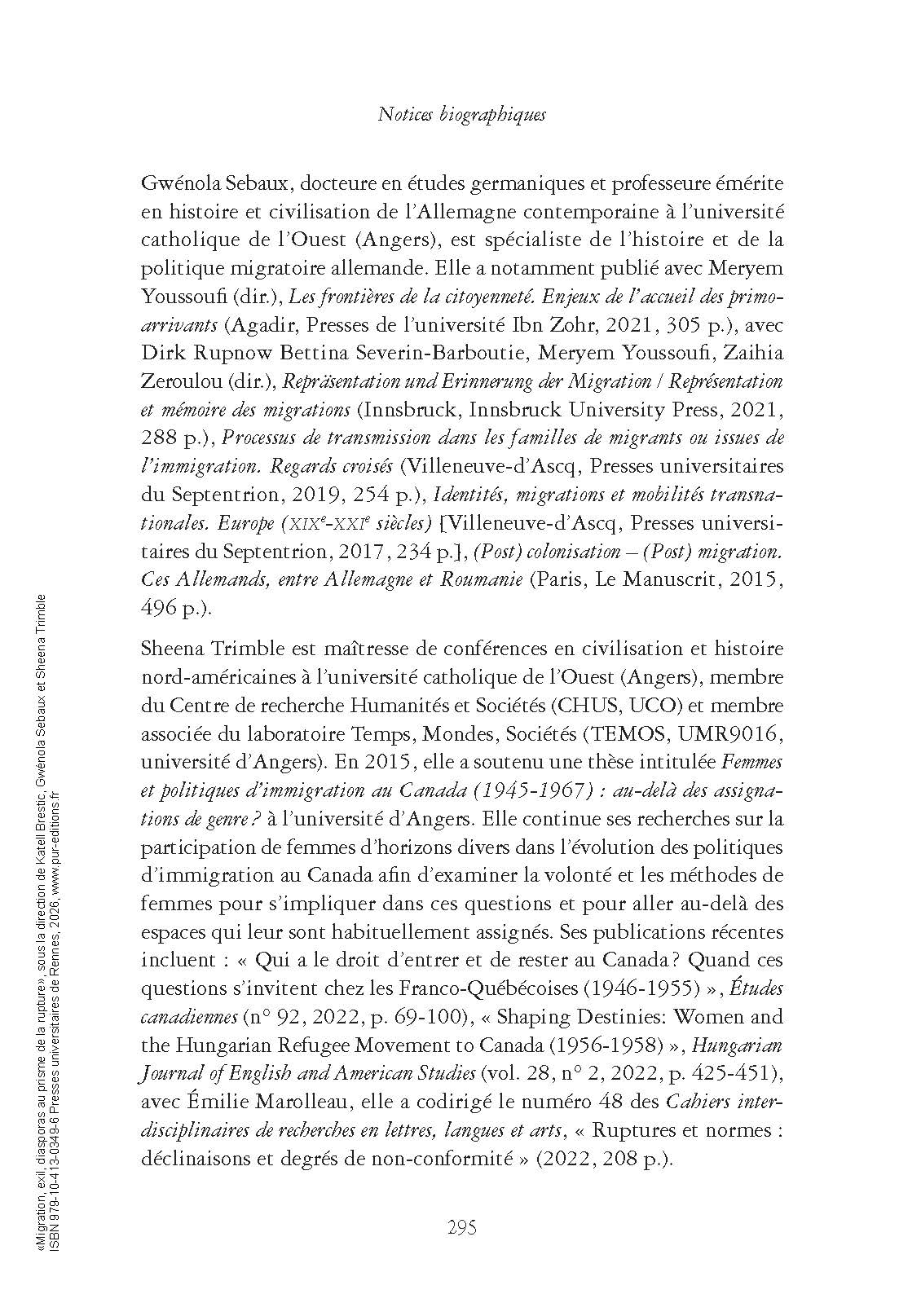 Migration, exil, diasporas au prisme de la rupture - Image 5