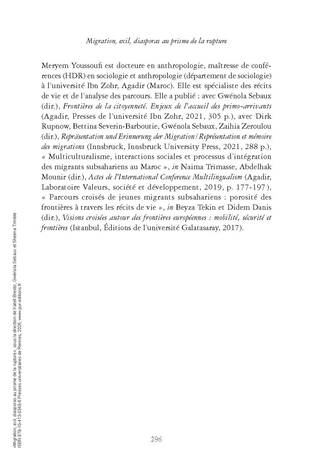Migration, exil, diasporas au prisme de la rupture - Image 6