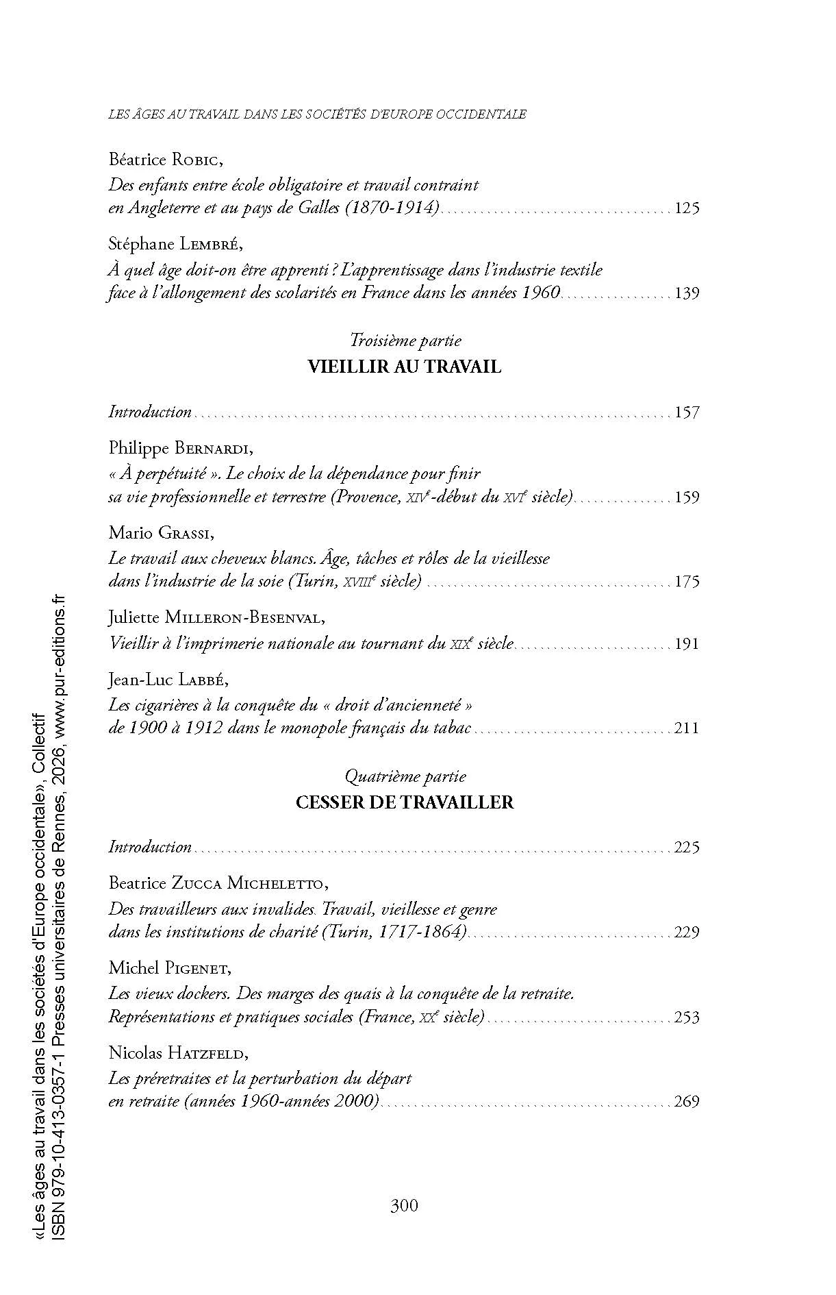 Les âges au travail dans les sociétés d'Europe occidentale, XIVe-XXe siècle - Image 4