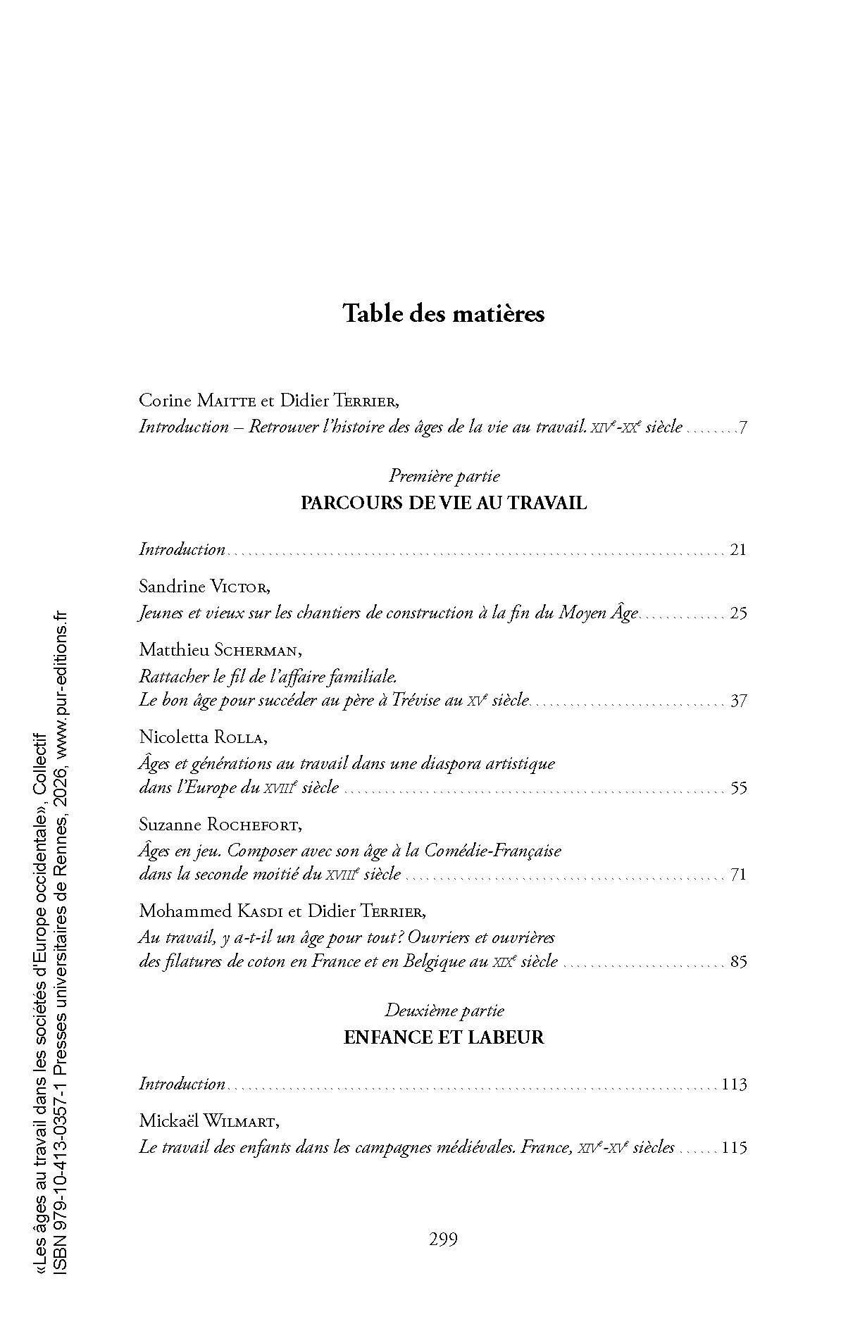 Les âges au travail dans les sociétés d'Europe occidentale, XIVe-XXe siècle - Image 5