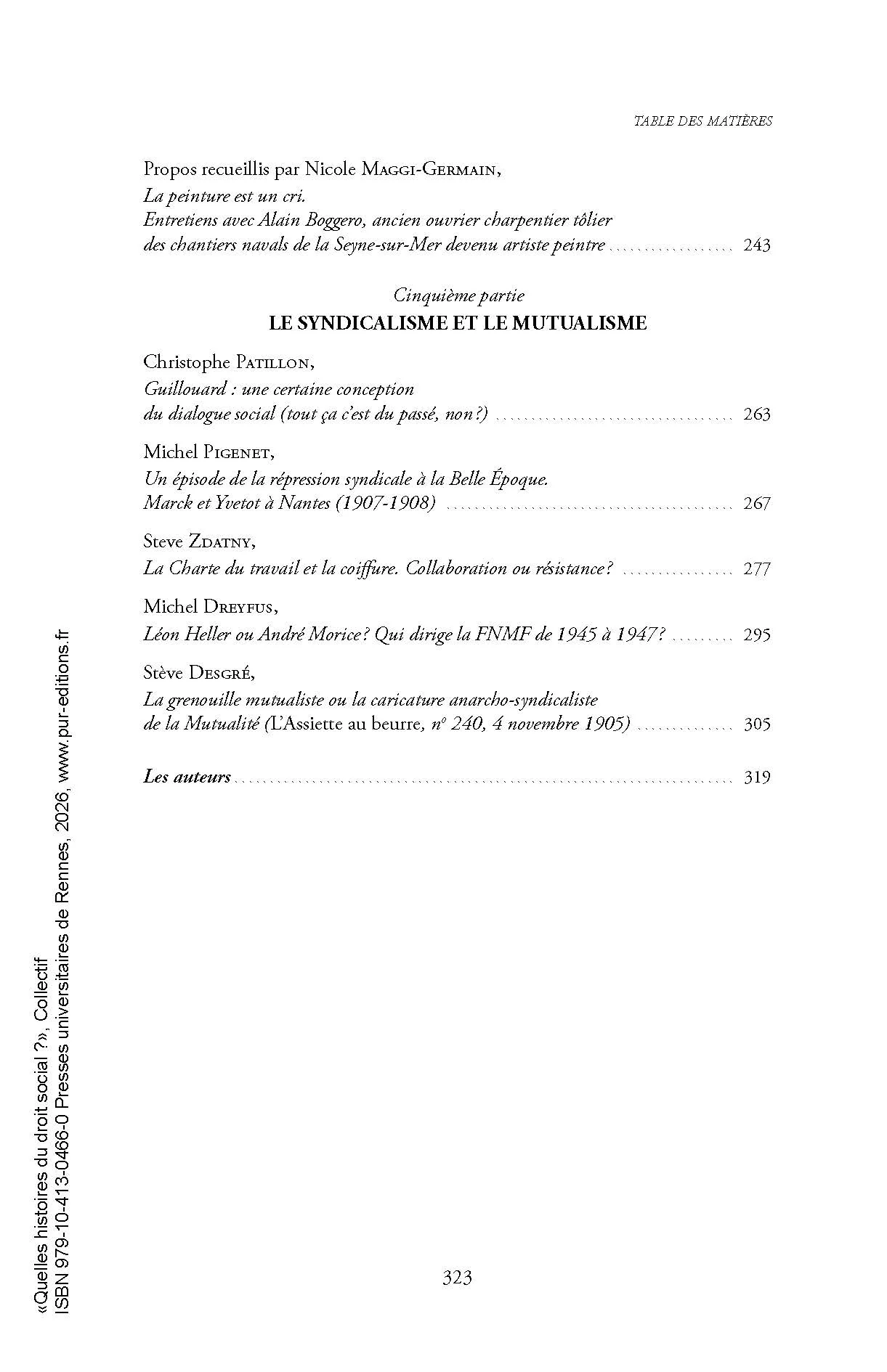 Quelles histoires du droit social ? - Image 3